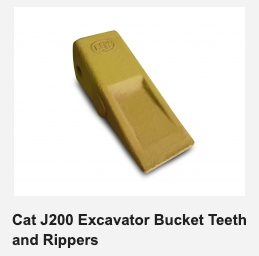 Cat J200 Excavator Bucket Teeth and Rippers