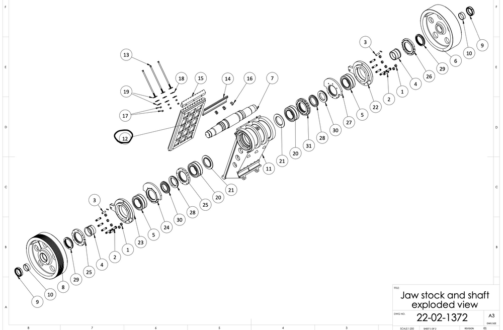 Tesab 800 SWING JAW PLATE